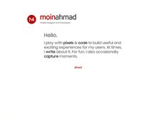 Tablet Screenshot of moinahmad.com